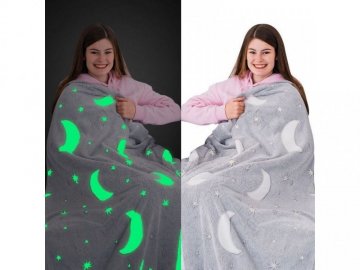 Svítící deka pro děti - růžová