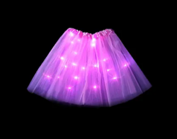 LED svítící sukně Princess- růžová