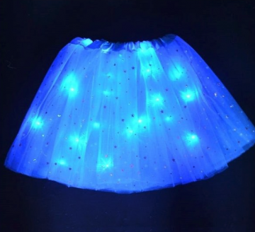 LED svítící sukně Princess - modrá